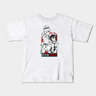 Red and White Kids T-Shirt